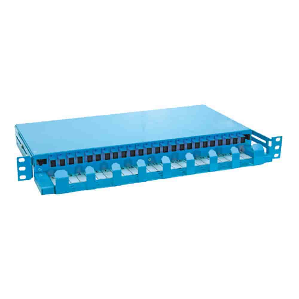 Canovate 1U 19 ETSI Telescopic Fiber Optic Patch Panel with Cable Manager-3