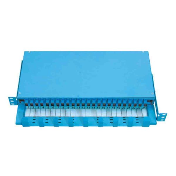 Canovate 1U 19 ETSI Telescopic Fiber Optic Patch Panel with Cable Manager