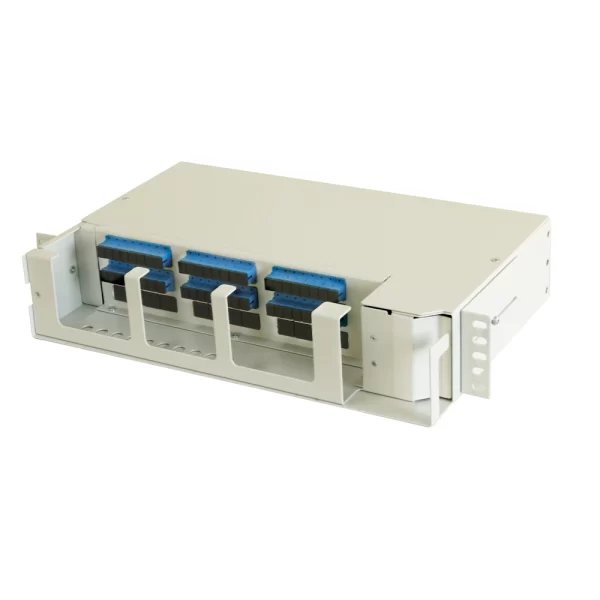 1U2U 19’’ ve ETSI Pivot Tipi Fiber Optik Patch Panel CAN-PVT-50X-02