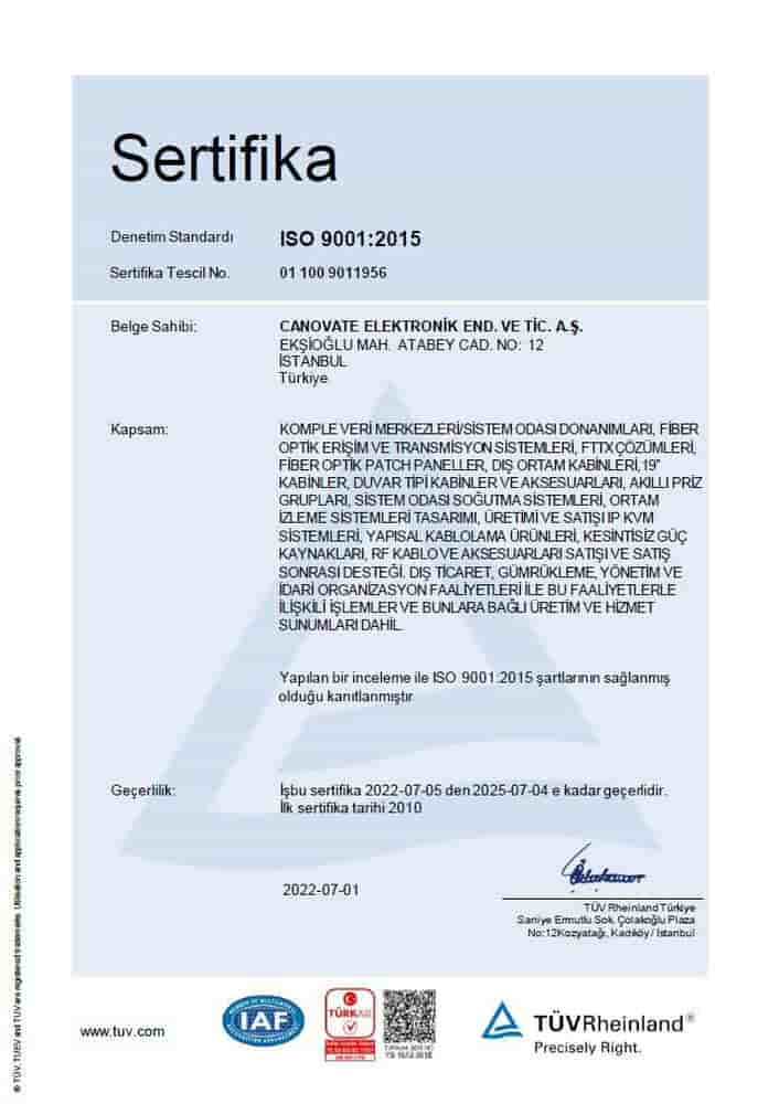 Certificate ISO 9001-2015-03